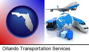 air, bus, and rail transportation services in Orlando, FL