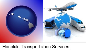 air, bus, and rail transportation services in Honolulu, HI